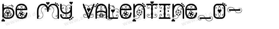 Be My Valentine_0字体转换